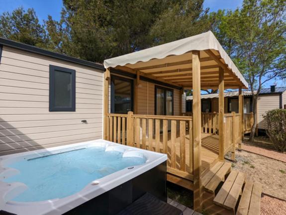 ホテル Camping Le Rochetaillee Grandes Sables エクステリア 写真